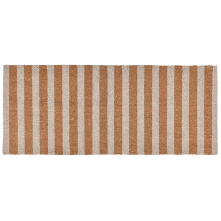Doormat Striped Ivory/Natural 24x57