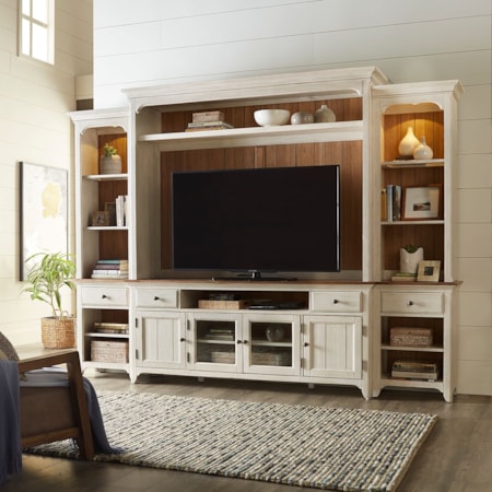 Entertainment Center with Piers
