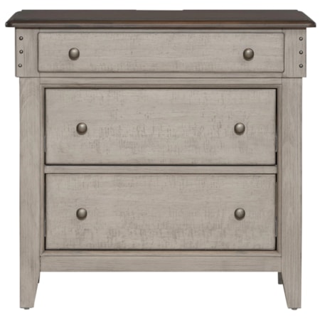 3-Drawer Bedside Chest