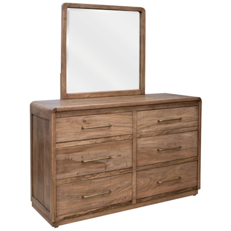 6-Drawer Dresser and Mirror Set