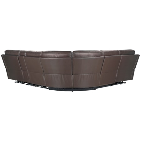 6-pc. Leather Power Reclining Sectional