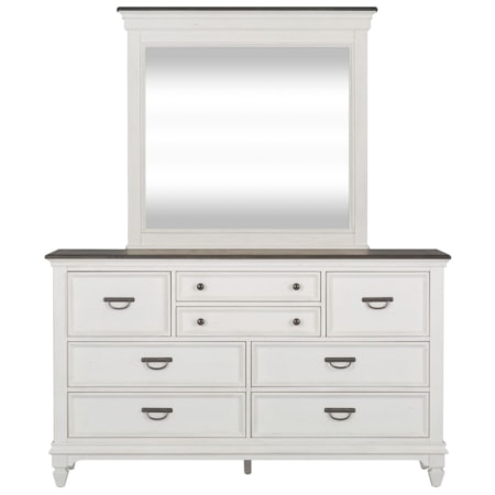 8-Drawer Dresser &amp; Mirror