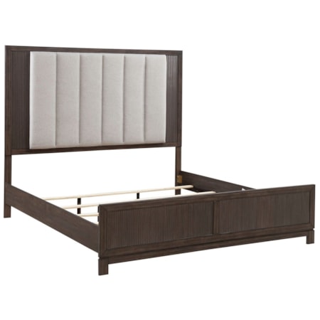 Queen Upholstered Panel Bed