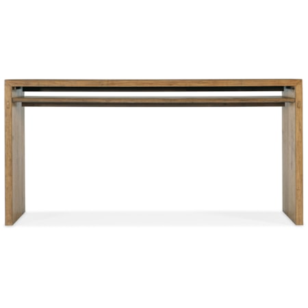Wood Top Console Table