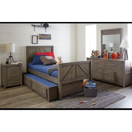 Twin Panel Bed