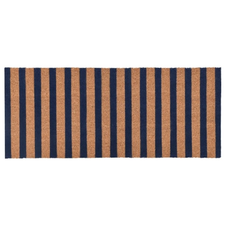 Doormat Striped Navy/Natural 24x57