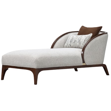 Curved Chaise w/Accent Pillows