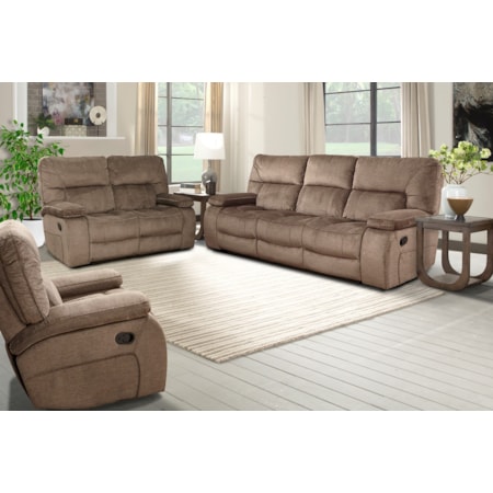 Manual Triple Reclining Sofa