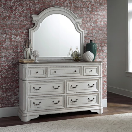 7-Drawer Dresser &amp; Mirror Set