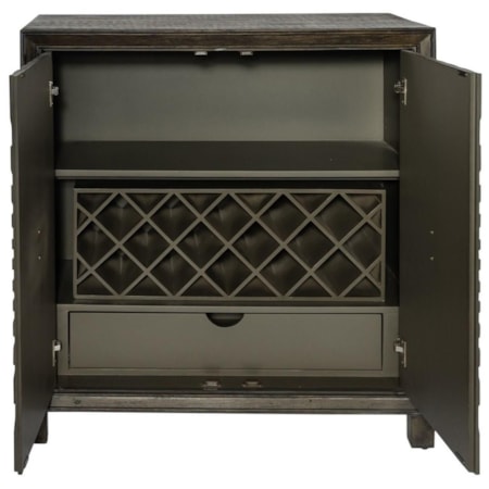 2-Door Wine Accent Cabinet