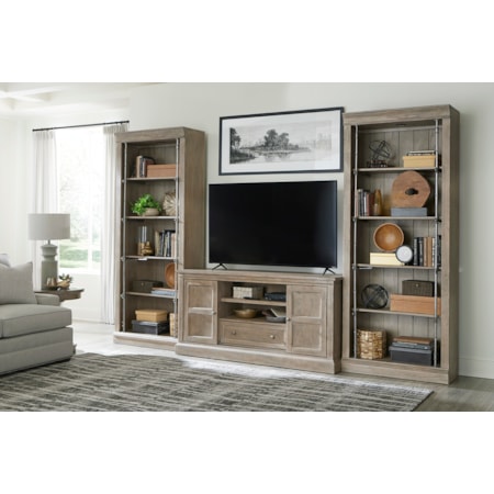 Media Console and Bookcases