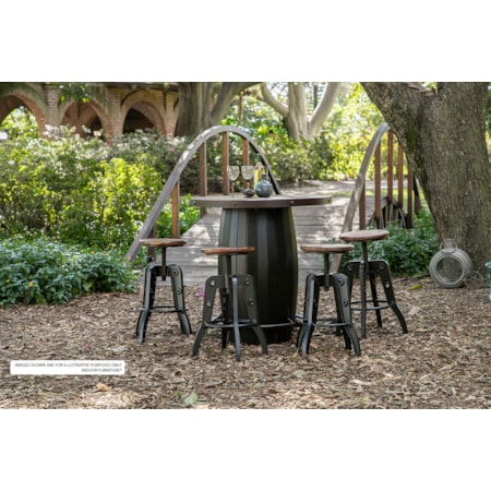 Bistro Barrel Bar Table