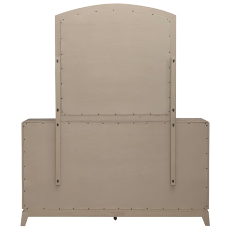 6-Drawer Dresser and Arched Mirror