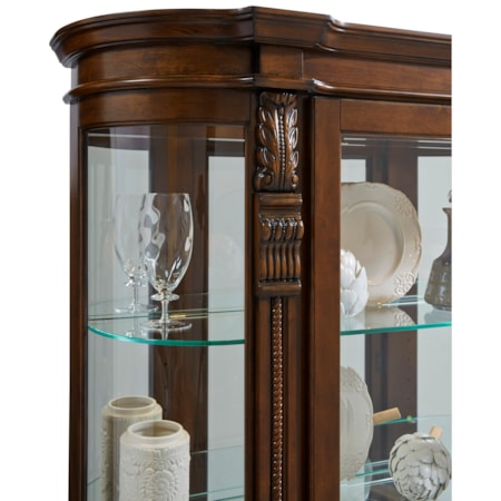 Living Room End Curio Cabinet