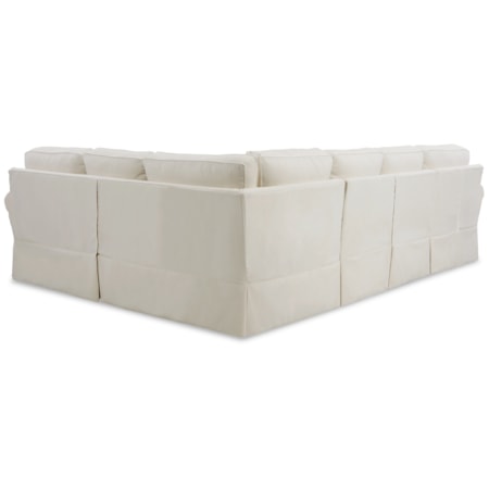 3-Pc Slipcover Sectional Sofa w/ LAF Chaise