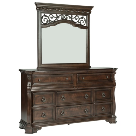 Dresser and Mirror