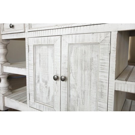 2-Door Kitchen Island Cart