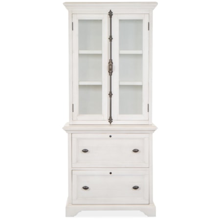 2-Drawer Lateral File Cabinet and Hutch
