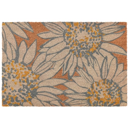Doormat Sunflower Selfie Natural Multi 24x36