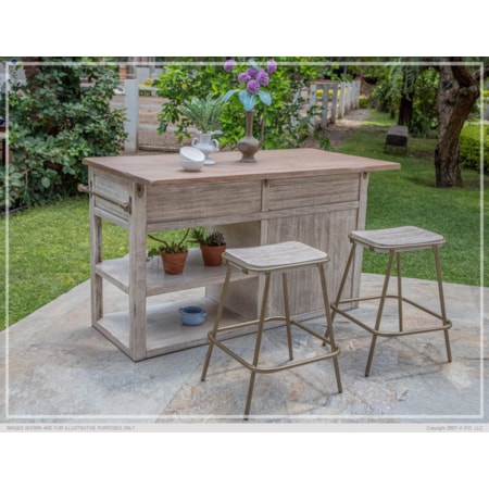 2-Door Kitchen Island