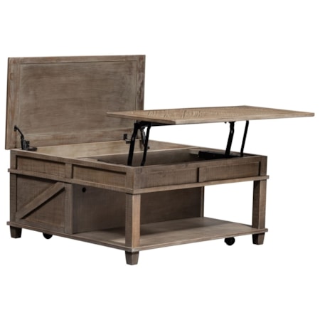 Square Lift Top Cocktail Table