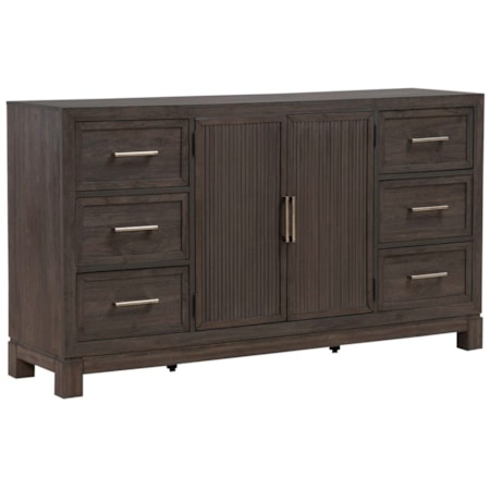 6-Drawer Dresser with Doors