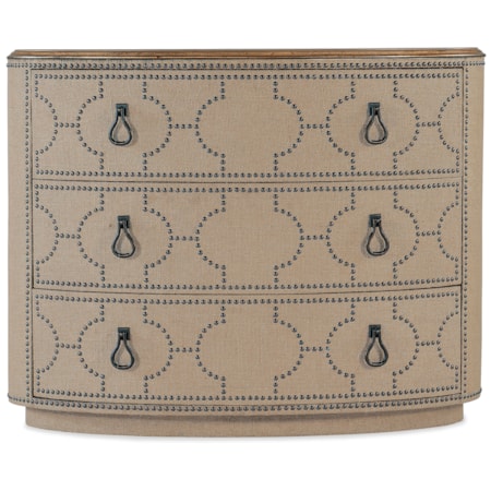 Solid Wood Top 3-Drawer Chest