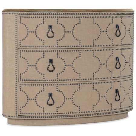 Solid Wood Top 3-Drawer Chest