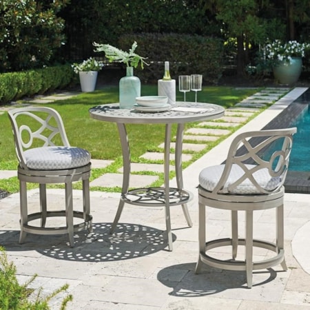 Bistro Set with Counter Stools