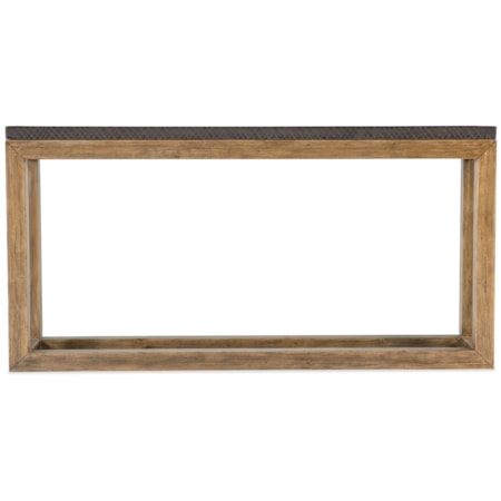 Rectangular Bark-Top Sofa Table
