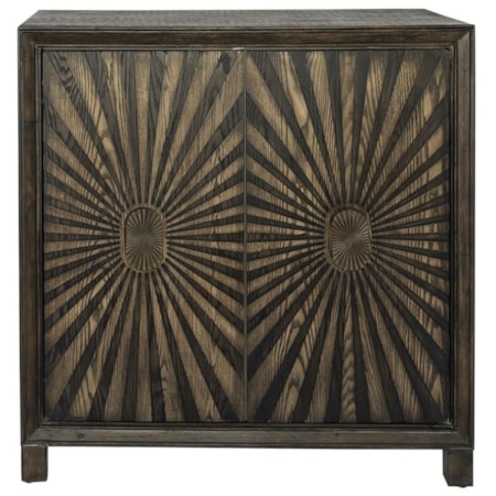 2-Door Wine Accent Cabinet