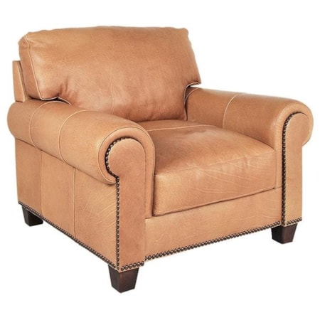 Madison Desert Sand Leather Chair