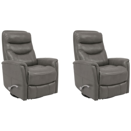 Manual Swivel Glider Recliner (Set of 2)