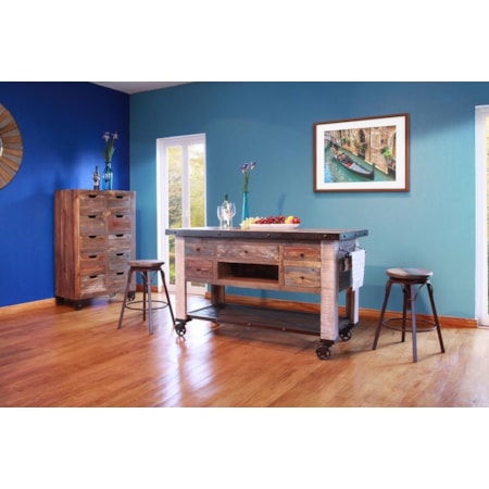 5 Drawer Kitchen Island