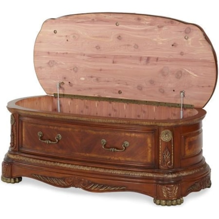 Leather Bedside Bench