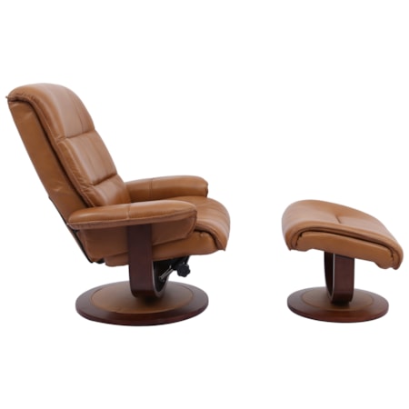Swivel Chair and Ottoman