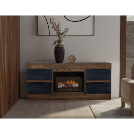 70" Fireplace TV Stand