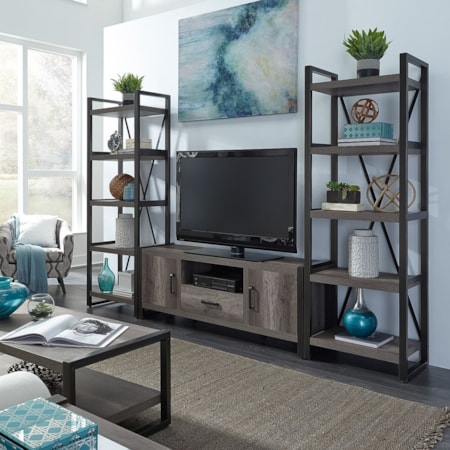 Entertainment Center with Piers
