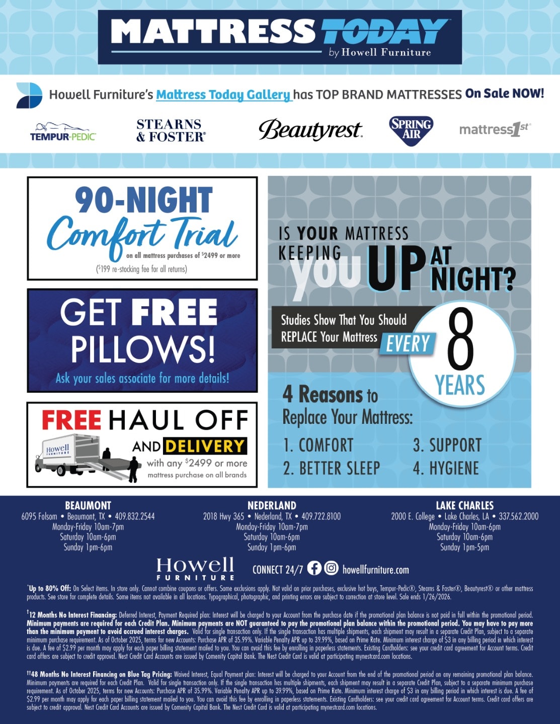 Inventory Clearance at Howell Furniture Page 2 of 2.