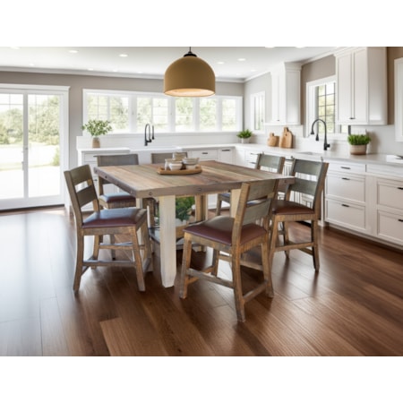 53" Counter Height Dining Table