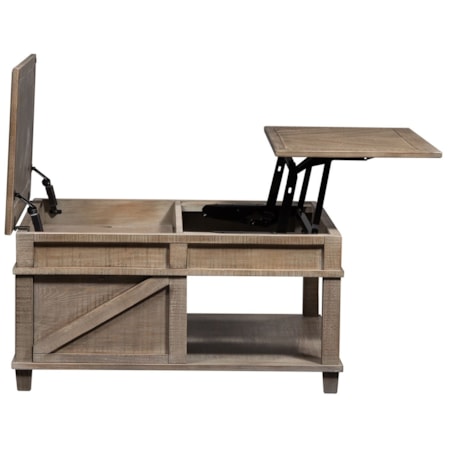 Square Lift Top Cocktail Table