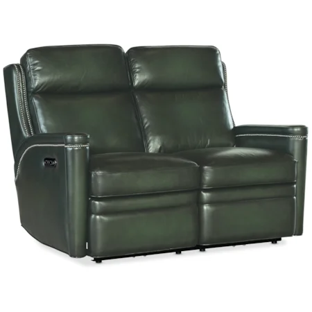 Traditional Power Loveseat with Power Headrest