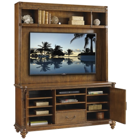 Pelican Cay Media Console and Hutch