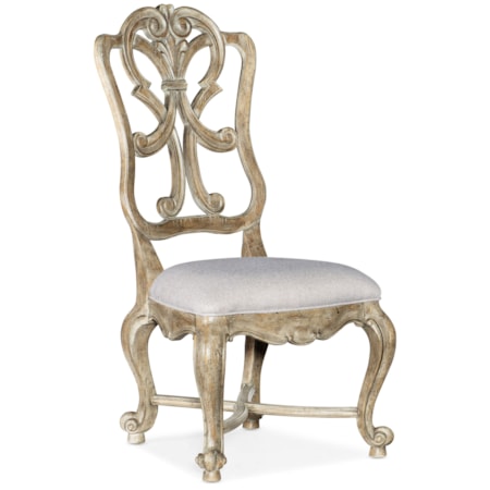 Scroll Back Side Chair