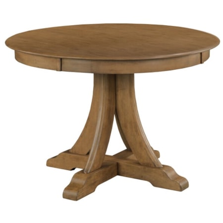 44" Round Quad Table, Latte