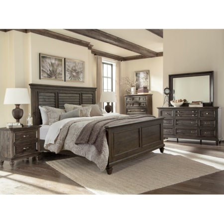 Dresser and Mirror Set