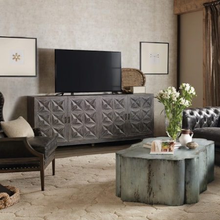 4-Door Entertainment Console