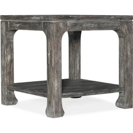 Rustic Square End Table