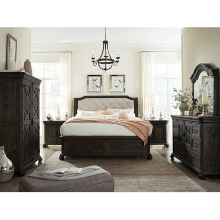 Dresser and Mirror Set