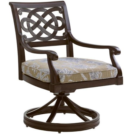 Outdoor Swivel Rocker Dining Chair